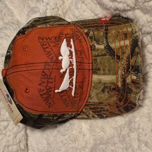 NWTF Turkey Mossy Oak Orange Stretchfit Hat - New